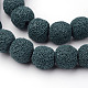 Fili rotondi di perline di pietra lavica naturale G-L415-03-10mm-1