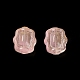 Pulvériser perles de verre transparentes peintes GLAA-D006-17-3