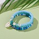 3Pcs 3 Styles Polymer Clay Heishi Beads Stretch Stackable Bracelets Sets BJEW-JB05915-4