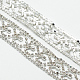 ウエディング結婚式アクセサリー真鍮製ラインストーンチェーン  スプールで  ラインストーンカップチェーン  銀  クリスタル  19x2.5mm  約5ヤード/ロール CHC-R127-44-2