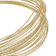 BENECREAT 18 Gauge/1mm Engraved Twist Gold Wire 10m Textured Copper Wire Half Hard Copper Wire for Jewelry Beading Craft Work CWIR-BC0002-11G-4