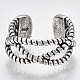 (venta de fábrica de fiestas de joyería) anillos de dedo de manguito de aleación RJEW-T006-20-2