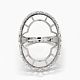 925 componentes de anillo de dedo de garra de diamante de imitación de plata esterlina STER-E061-51P-3