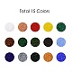 25000pcs 15 couleurs 12/0 grade une perles de rocaille en verre rondes SEED-JP0011-14-2mm-2