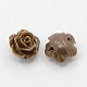 Synthetic Coral 3D Flower Rose Beads CORA-A005-10mm-10-1