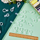 60種類のプラスチックフック2個  防風フック  ホワイト  40~43.5x22.5~26x14mm  30個/スタイル&nbsp;FIND-HS0002-21-5