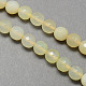 Faceted Round Natural Agate Beads Strands G-S133-03-1
