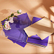 ジュエリー植毛織物  ポリエステル  自己粘着性の布地  長方形  青紫色  29.5x20x0.07cm DIY-BC0010-23F-5