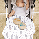 Accessoires photo de bébé en bois imprimés sur une seule face DJEW-WH0600-006-6