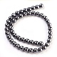 Non-magnetic Synthetic Hematite Beads Strands X-HEMA-8D-3-2