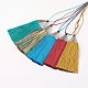 Nylon Tassels Big Pendant Decorations HJEW-G010-A-3