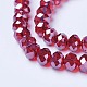 Electroplate Glass Beads Strands EGLA-A034-T10mm-A06-3