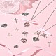 Наборы для самостоятельного изготовления подвесок в виде сердца DIY-FS0007-28-10