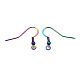 Placage ionique (ip) 304 crochets de boucle d'oreille français en acier inoxydable STAS-S119-019-3
