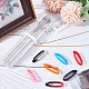 GORGECRAFT 18PCS 9 Colors Anti-Lost Silicone Rubber Rings Holder Multipurpose Adjustable Cases Necklace Lanyard Replacement Pendant Carrying Kit for Pens Diameter 40mm/1.57 inch SIL-GF0001-21-6