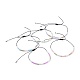 Bracelets de perles de tresse de fil de nylon BJEW-JB04350-M-1
