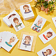 Pandahall Elite 112 Stück Rechteck mit Ohrring-Anzeigekarten aus Papier mit Mädchenmuster DIY-PH0013-45-4