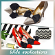Chgcraft 2pcs arco clip di scarpe scarpe bowknot staccabili decorazione con fibbia in ottone clip poliestere scarpe con fiocco di strass decorazione per scarpe scarpe in pelle con tacco alto scarpa casual AJEW-WH0283-29B-6