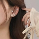 Boucles d'oreilles papillon en zircone cubique transparente EJEW-G351-01P-3