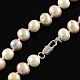 Collane di perline elegante perla NJEW-Q282-08-3