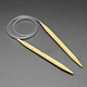 Alambre de goma de bambú circular agujas de tejer TOOL-R056-5.5mm-01-1