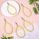 Пластиковые бусины подвесные украшения HJEW-TAC0064-03-4