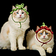 Globleland 2 個 2 スタイルウール織ペット帽子コスチューム  猫犬祭り誕生日テーマパーティー写真小道具  カエルとイチゴ  混合図形  150mm  穴：43x24mm  1個/スタイル FIND-GL0001-44-5