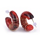 Acrylic Stud Earrings EJEW-JE03485-2