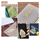 OLYCRAFT 12 Styles Buddhist Theme Alloy Stickers Buddha Stickers Self Adhesive Gold Metal Stickers Metal Gold Stickers for Scrapbooks DIY Resin Crafts Phone Water Bottle Decoration DIY-OC0010-21-6