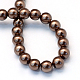 Backen gemalt pearlized Glasperlen runden Perle Stränge HY-Q003-10mm-52-4