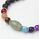 Natural & Synthetic Gemstone Beaded Stretch Bracelets BJEW-P065-05-2
