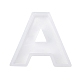 DIYシリコンモールド  レジン型  UVレジン用  エポキシ樹脂ジュエリー作り  ホワイト  文字.a  49x44x10mm AJEW-F030-04-A-3