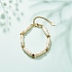 Bracelet en perles d'imitation abs et hématite synthétique pour femme BJEW-JB08433-2