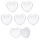 Herzförmige Aufbewahrungsgeschenkboxen aus Acryl CON-WH0095-47-1