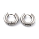 201 серьги-кольца из нержавеющей стали EJEW-P304-13B-P-4