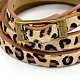 Fashionable Leather Watch Bracelets WACH-J005-M-4