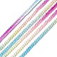 Transparent Gradient Color Glass Beads Strands GLAA-H021-01A-16-2