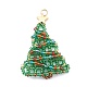 Christmas Trees Shape Pendants PALLOY-JF00651-1