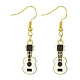 Golden Alloy Enamel Dangle Earrings EJEW-JE05653-03-1