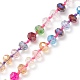 5 Stück 5 Stil Bling Glasperlen Halsketten Set für Frauen NJEW-JN04056-5