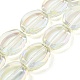 Fili di perline di vetro placcato pieno placcato EGLA-G037-05A-FP05-1