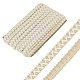 15 ярд плетеной кружевной ленты из искусственной кожи WL-WH0003-02F-1