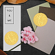 CRASPIRE 2 Inch Envelope Seals Stickers Letter L 100pcs Embossed Foil Seals Adhesive Gold Foil Seals Stickers Label for Wedding Invitations Envelopes Gift Packaging DIY-WH0211-318-6