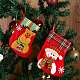 8枚布クリスマスソックスセット  クリスマスツリーの小さなペンダント  家族のホリデーシーズンの装飾用  混合図形  ミックスカラー  120x163mm sgJX065A-5
