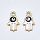 Light Gold Plated Alloy Charms ENAM-S117-28D-2