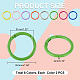 Pandahall elite 16 piezas 8 colores anillos de puerta de resorte de aleación pintados con aerosol FIND-PH0009-67-2