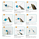Fabrication de boucles d'oreilles Sunnyclue DIY DIY-SC0004-48-4