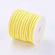 3x1.5mm Yellow Flat Faux Suede Cord X-LW-R003-38-4