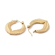 Ion Plating(IP) 304 Stainless Steel Double Leaf Wrap Hoop Earrings for Women EJEW-G293-23G-2