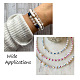 Fashewelry 1200pcs 8 couleurs perles acryliques transparentes TACR-FW0001-01-7